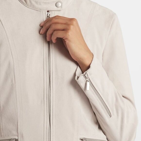 МО-КА Ebele Faux Suede‎ Jacket Grey L STITCH FIX NWT - Picture 4 of 7